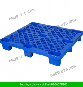 Pallet nhựa một mặt dan ô cửa số.: 1200 x 1000 x 145mm