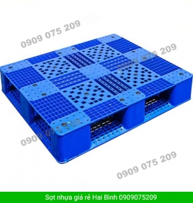 PALLET NHỰA MỘT MẶT ĐAN Ô CỬA SỔ KÍCH THƯỚC : 1200 x 1000 x 145MM