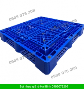 Pallet nhựa một mặt đan lưới.: 1200 x 1000 x 150mm
