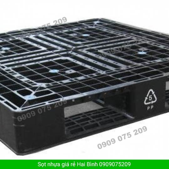 Pallet Nhựa Quy Cách 1200 X1000x145mm màu đen