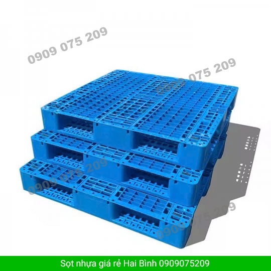 PALLET NHỰA XANH - 1200X1000X140MM
