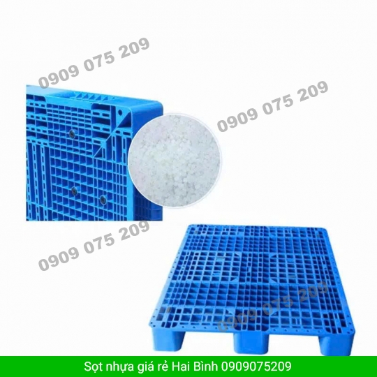 PALLET NHỰA XANH - 1200X1000X140MM