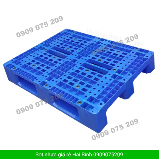 Pallet nhựa một mặt dan lưới kích thước: 1200 x 800 x 180mm.