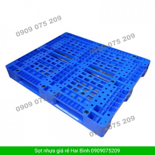 Pallet nhựa một mặt dan ô cửa số.: 1200 x 1000 x 150mm