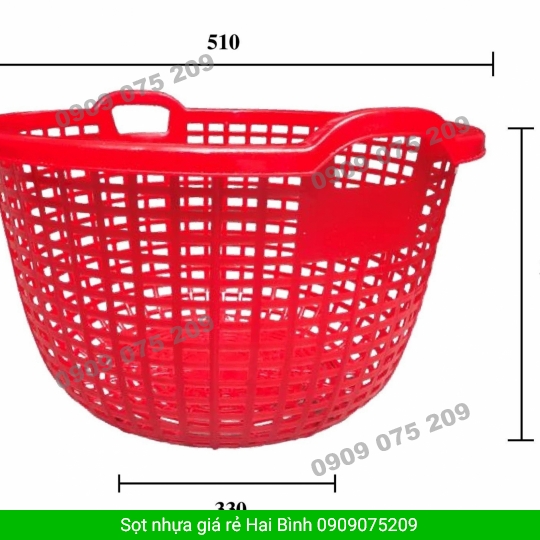 SỌT NHỰA ĐỰNG TRÁI CÂY 510 X 300 X 330MM