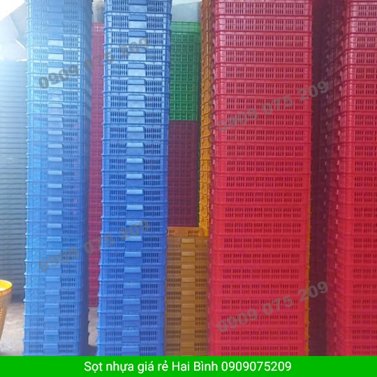 Sọt nhựa hở chữ nhật